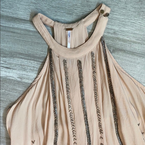 FREE PEOPLE Shimmer & Shine Crop Tank Top, Size L - Picture 5 of 13